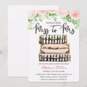 Travel Thleal Floral Bridal Shower Kaart (Voorkant / Achterkant)