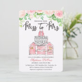 Travel Thleal Floral Bridal Shower Kaart (Staand voorkant)