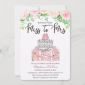 Travel Thleal Floral Bridal Shower Kaart (Voorkant)