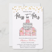 Travel Thleal Floral Bridal Shower Kaart (Voorkant)