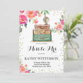 Travel Thleed Bridal Shower-uitnodiging Kaart (Staand voorkant)