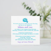 Travel ThMET Bat Mitzvah Uitnodiging (Staand voorkant)