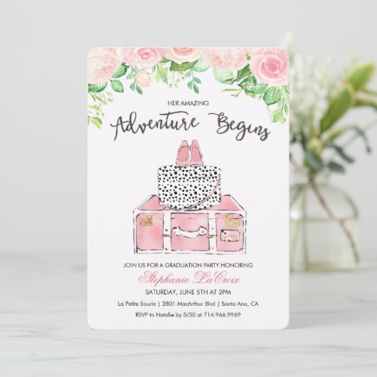 Travel Thormal Invitation Kaart (Staand voorkant)