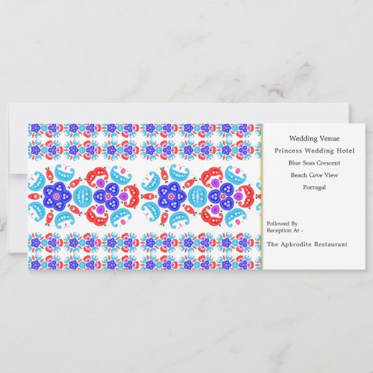 Travel Ticket Boarding Pass Portugal Weddenschap Kaart (Achterkant)