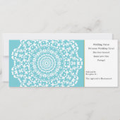 Travel Ticket Boarding Pass Portugal Wedding Kaart (Achterkant)