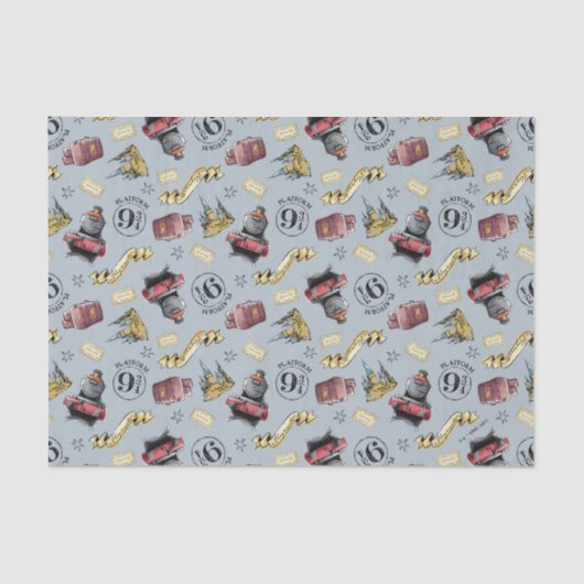 Travel To HOGWARTS™ Pattern Tissuepapier (Voorkant)