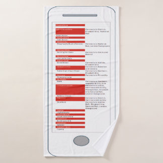 Travel to London Badhanddoek