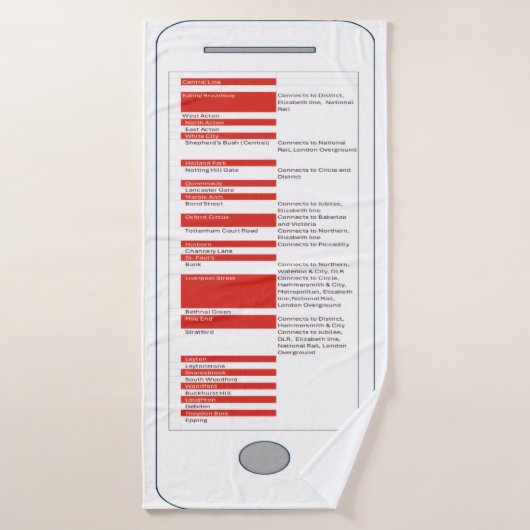 Travel to London Badhanddoek (Badhanddoek)