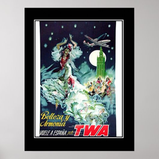 Travel to Spain  Vintage poster (Voorkant)