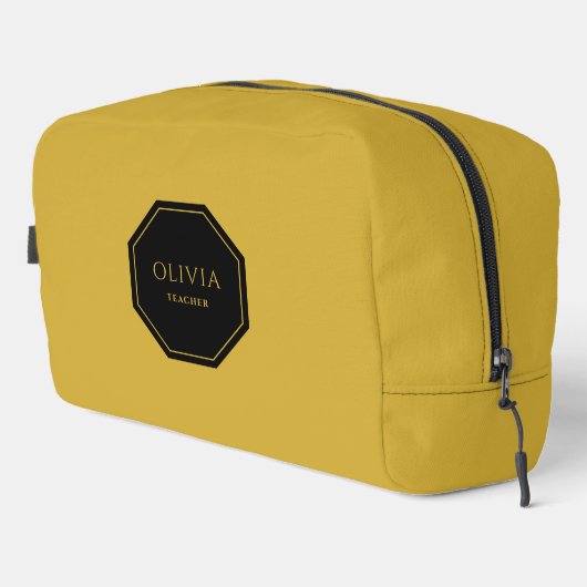 Travel Toilettas met Jouw naam en titel Toilettasje (Rechterhoek)