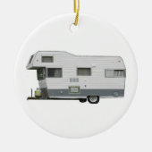 Travel Trailer  60's Keramisch Ornament (Voorkant)