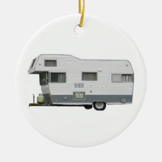 Travel Trailer  60's Keramisch Ornament