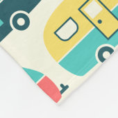 Travel Trailer Pattern 4 Fotosjabloon Fleece Deken (Hoek)