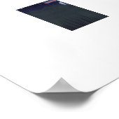 Travel Trailer Zilveren RV & Night Sky Grote Print (Hoek)