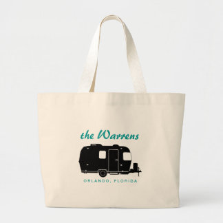 Travel Travel RV Silhouette Graphic Grote Tote Bag