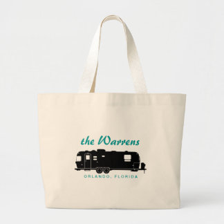 Travel Travel RV Silhouette Graphic Grote Tote Bag