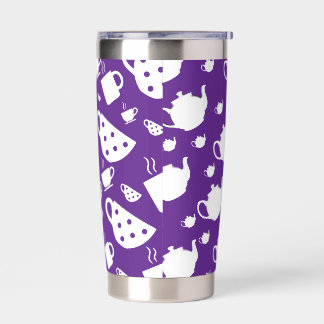 Travel Tumbler met Koffie Thee Patroon Geïsoleerde Drinkbeker