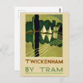  Travel Twickenham England Briefkaart (Voorkant / Achterkant)