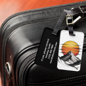 Travel Vacation Adventure Mountain Cloud Landscape Bagagelabel