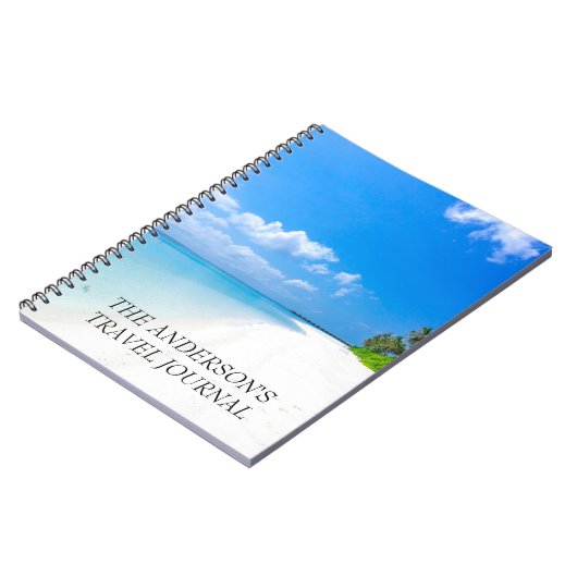 Travel Vacation Journal gepersonaliseerd Notitieboek (Linkerzijde)