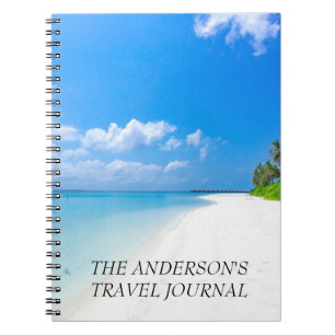 Travel Vacation Journal gepersonaliseerd Notitieboek