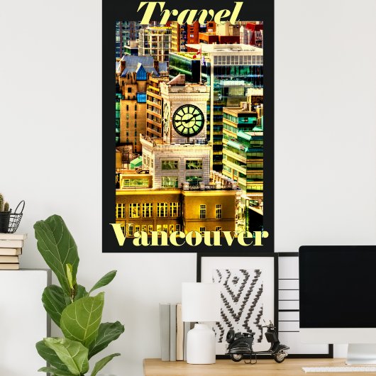 Travel Vancouver, BC, Canada Poster (Thuiskantoor)