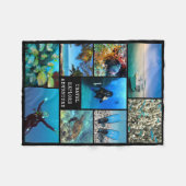 TRAVEL VERKLAART ADVENTURE Fotocollage fotografie Fleece Deken (Voorkant (Horizontaal))