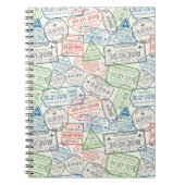 Travel Visa Stamp Notitieboek (Voorkant)