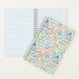 Travel Visa Stamp Notitieboek