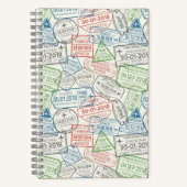 Travel Visa Stamp Notitieboek (Voorkant)