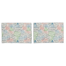 Travel Visa Stamps Kussensloop