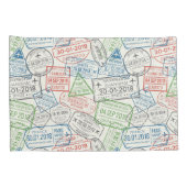 Travel Visa Stamps Kussensloop (Achterkant-Rechts)
