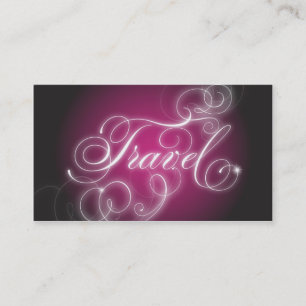Travel Visitekaartje Elegant Flourish Glow