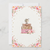 Travel Vrijgezellenfeest Miss naar Mrs Boho Blush  Kaart (Achterkant)