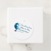 Travel vrijgezellenfeest voeg naam datum miss toe bedankjes labels (In situ)