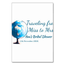 Travel vrijgezellenfeest voeg naam datum miss toe  kaart