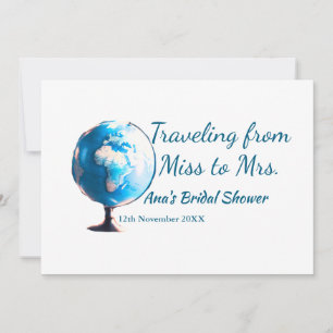 Travel vrijgezellenfeest voeg naam datum miss toe kaart