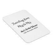 Travel vrijgezellenfeest voeg naam datum miss toe magneet (Rechterzijde)