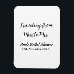 Travel vrijgezellenfeest voeg naam datum miss toe  magneet<br><div class="desc">Ontwerp</div>