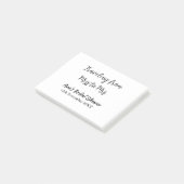 Travel vrijgezellenfeest voeg naam datum miss toe  post-it® notes (Schuin)