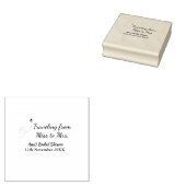 Travel vrijgezellenfeest voeg naam datum miss toe  rubberstempel (Gestempeld)