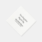 Travel vrijgezellenfeest voeg naam datum miss toe servet (Hoek)