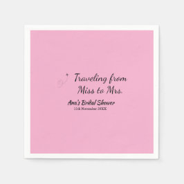 Travel vrijgezellenfeest voeg naam datum miss toe  servet