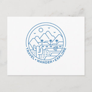 Travel Wander Explore Briefkaart