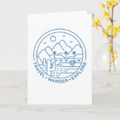 Travel Wander Explore Kaart (Gele Bloem)