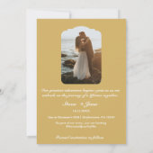 Travel Wedding Vliegtuig Hart Modern Save the Date Kaart (Achterkant)