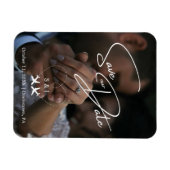 Travel Wedding Vliegtuig Hart Modern Save the Date Magneet (Horizontaal)