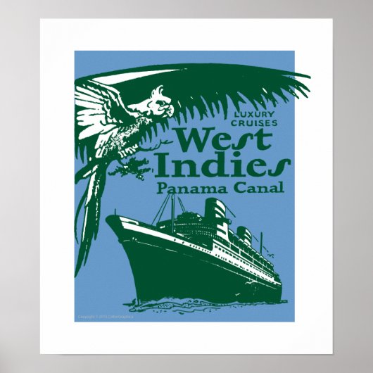 TRAVEL-West-Indies Poster (Voorkant)
