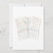 Travel World Birthday Invitation Kaart (Achterkant)