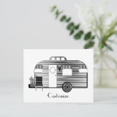 Traveler Camper Caravan Thunder_Cove Briefkaart (Staand voorkant)